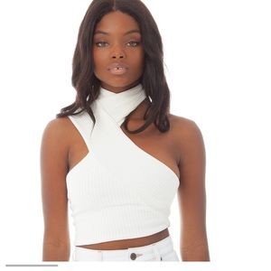 Areyouami Kiern top in white size small